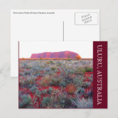 uluru - rood centrum briefkaart (Voorkant / Achterkant)