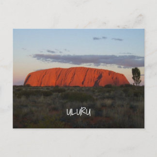 Uluru Sunset Ayers Rock Australia Briefkaart