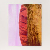 Uluru zonsondergang Centraal Australië reizen Legpuzzel (Verticaal)