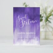 UlUV abstrait art moderne doux 16 carte RSVP (Debout devant)