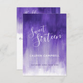 UlUV abstrait art moderne doux 16 carte RSVP (Devant / Derrière)