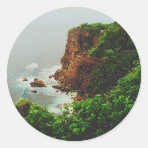 Uluwatu Kliffen - Bali - Indonesië Ronde Sticker