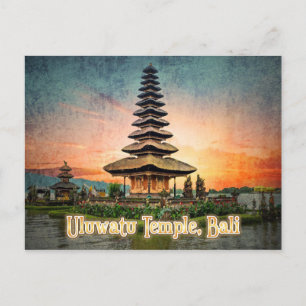 Uluwatu Temple, Bali gestileerd Briefkaart
