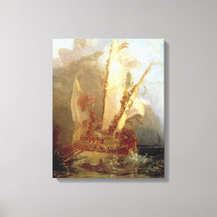 Ulysses Deriding Polyphemus, details van het schip Canvas Afdruk