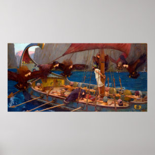 Ulysses en de Sirenen (1891) Poster