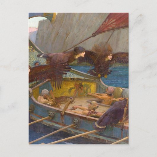 Ulysses en Sirens Briefkaart (Voorkant)