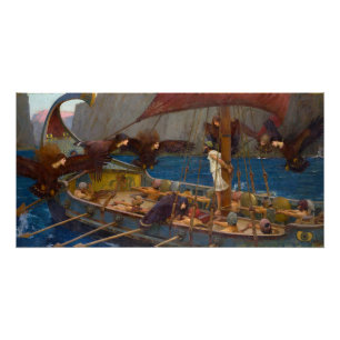 Ulysses en Sirens John William Waterhouse Perfect Poster