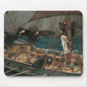 Ulysses en Sirens van John William Waterhouse Muismat