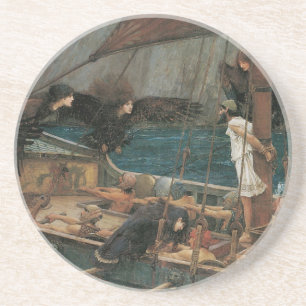 Ulysses en Sirens van John William Waterhouse Zandsteen Onderzetter