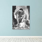 Ulysses Escaping from Polyphemus the Cyclops Canvas Afdruk (Insitu (Houten vloer))