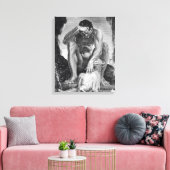 Ulysses Escaping from Polyphemus the Cyclops Canvas Afdruk (Insitu (Woonkamer))