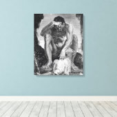 Ulysses Escaping from Polyphemus the Cyclops Canvas Afdruk (Insitu (Houten vloer))