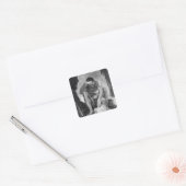 Ulysses Escaping from Polyphemus the Cyclops Vierkante Sticker (Envelop)