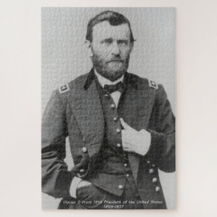 Ulysses S. Grant18e President van Amerika. Jigsaw Legpuzzel