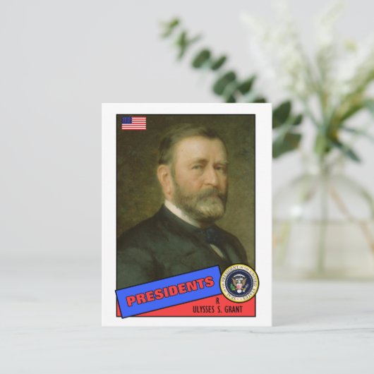 Ulysses S. Grant Carte De Baseball (Debout devant)