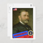 Ulysses S. Grant Carte De Baseball (Devant / Derrière)