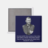Ulysses S. Grant citeert. Magneet (Voorkant / Achterkant)