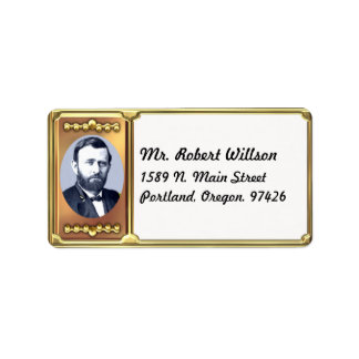Ulysses S. Grant Étiquette de adresse