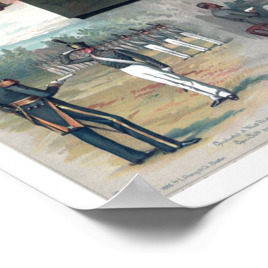 Ulysses S Grant West Point Appomattox 1885 Herstel Poster (Hoek)