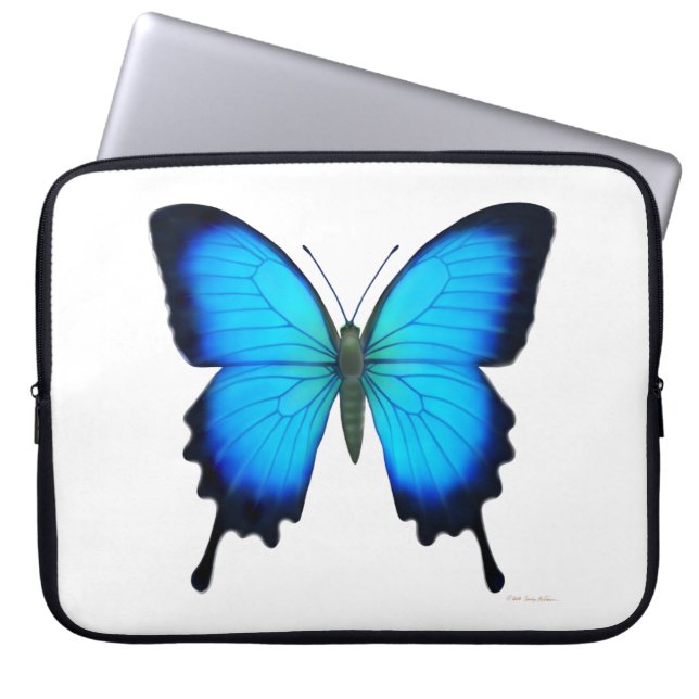 Ulysses Swallowtail Butterfly Electronics Bag Laptop Sleeve (Voorkant)