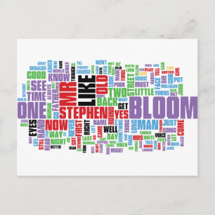 Ulysses Word Cloud Briefkaart