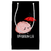 Um-brain-lla Grappige Brain Puns Dark BG Klein Cadeauzakje (Voorkant)