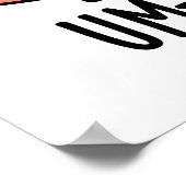 Um-brain-lla Grappige Hersengrapjes Poster (Hoek)
