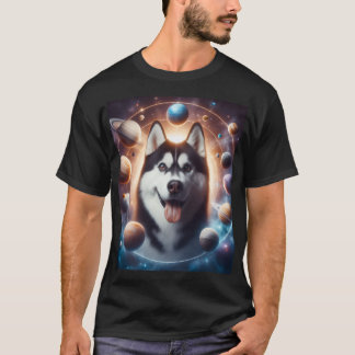 Um PET no espaço T-shirt