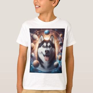 Um PET no espaço T-shirt