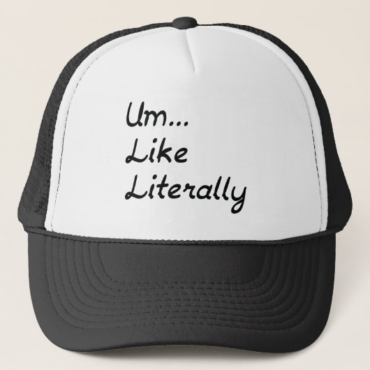 Um... Zoals letterlijk Trucker Pet (Voorkant)