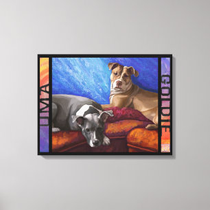 Uma en Goldie Canvas Afdruk