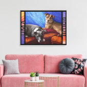 Uma en Goldie Canvas Afdruk (Insitu (Woonkamer))