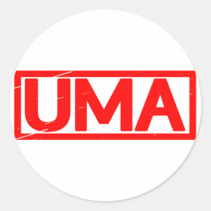Uma Stamp Ronde Sticker