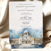 Umaid Bhawan Palace India Bruiloft Waterverf Kaart