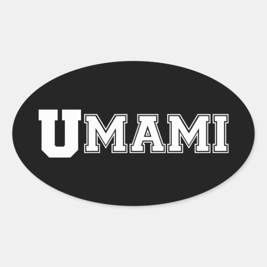 UMAMI COLLEGE OVAL STICKER (Voorkant)