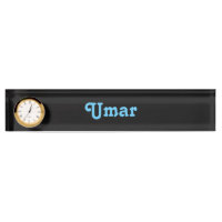 Umar de la plaque de nom du bureau