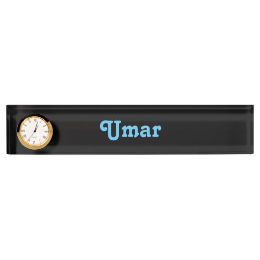 Umar de la plaque de nom du bureau (Devant)