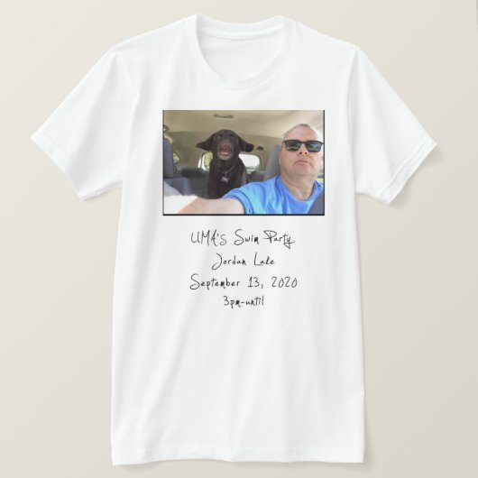 Uma's Swim Party T-shirt (Design voorkant)