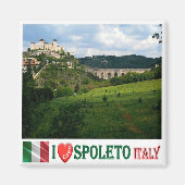 UMB013 SPOLETO I Love, Umbria, Italy, Fridge Magneet (Voorkant)