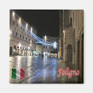 UMB027 FOLIGNO, Republic Square, Umbrië, Fridge Magneet