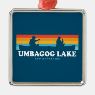Umbagog Lake New Hampshire Canoe Metalen Ornament