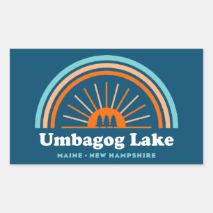 Umbagog Lake New Hampshire Maine Rechthoekige Sticker