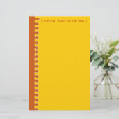 Umber Edge Briefpapier (Staand voorkant)
