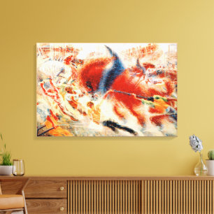 Umberto Boccioni De stad rijst Futurisme Kunst Canvas Afdruk