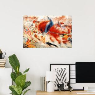 Umberto Boccioni De stad rijst Futurisme Kunst Poster