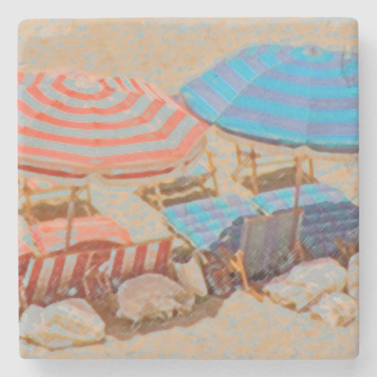 Umbrella 2 stenen onderzetter (Voorkant)