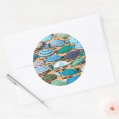 Umbrella 4 ronde sticker (Envelop)