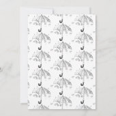Umbrella Baby shower Invitation Kaart (Achterkant)