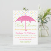 Umbrella Baby Shower Invitations (Debout devant)