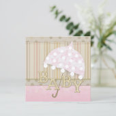 Umbrella Baby Shower Invitations (Debout devant)